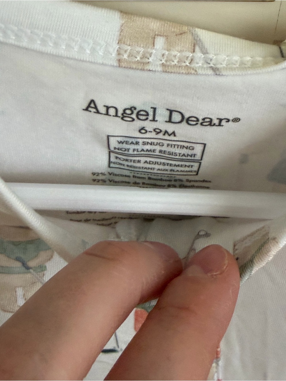 NWT Angel Dear Bamboo Teddy Bear Golfing Footed One-Piece Pajama - Picture 7 of 10